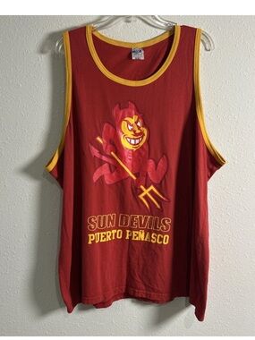 Vintage Arizona State Sun Devils Tank Top Puerto Penasco NCAA Men’s Size 2XL